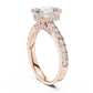 Jody - Solitaire with Hidden Halo and Pave Band