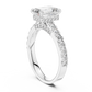 Jody - Solitaire with Hidden Halo and Pave Band