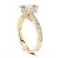 Jody - Solitaire with Hidden Halo and Pave Band