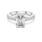 Jody - Solitaire with Hidden Halo and Pave Band