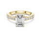 Jody - Solitaire with Hidden Halo and Pave Band