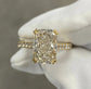 3.9tcw Elongated Cushion, Double Claw Prong, Hidden Halo & Accent Stones, Pave Certified Engagement Ring