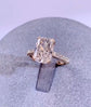3.9tcw Elongated Cushion, Double Claw Prong, Hidden Halo & Accent Stones, Pave Certified Engagement Ring