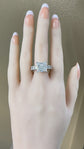 9tcw Princess Cut Cathedral Certified Engagement Ring
